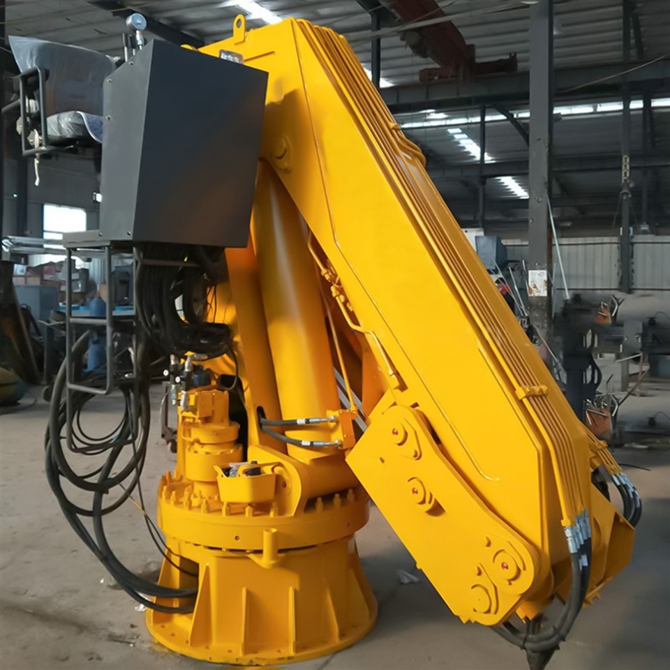 foldable deck crane